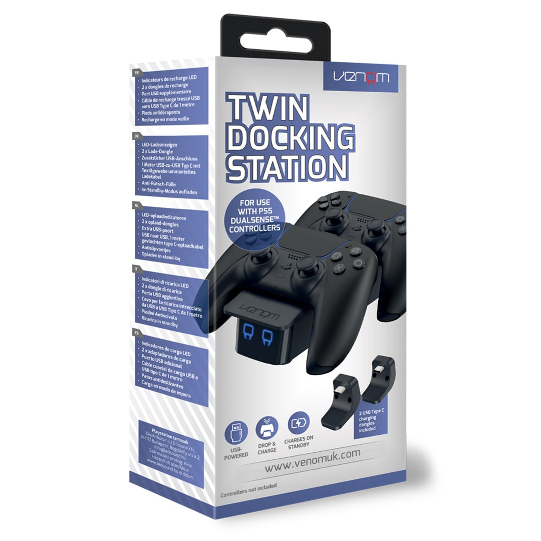 Venom PS5 Controller Twin Docking Station - Black VS5007