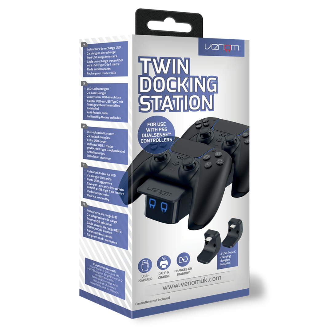 Venom PS5 Controller Twin Docking Station - Black VS5007