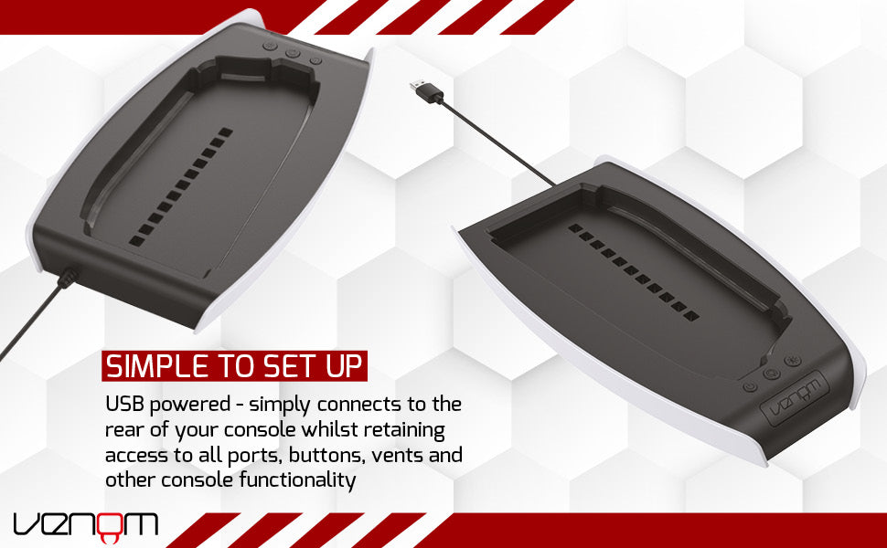Venom Color Change LED RGB Stand for PS5 Slim VS5019