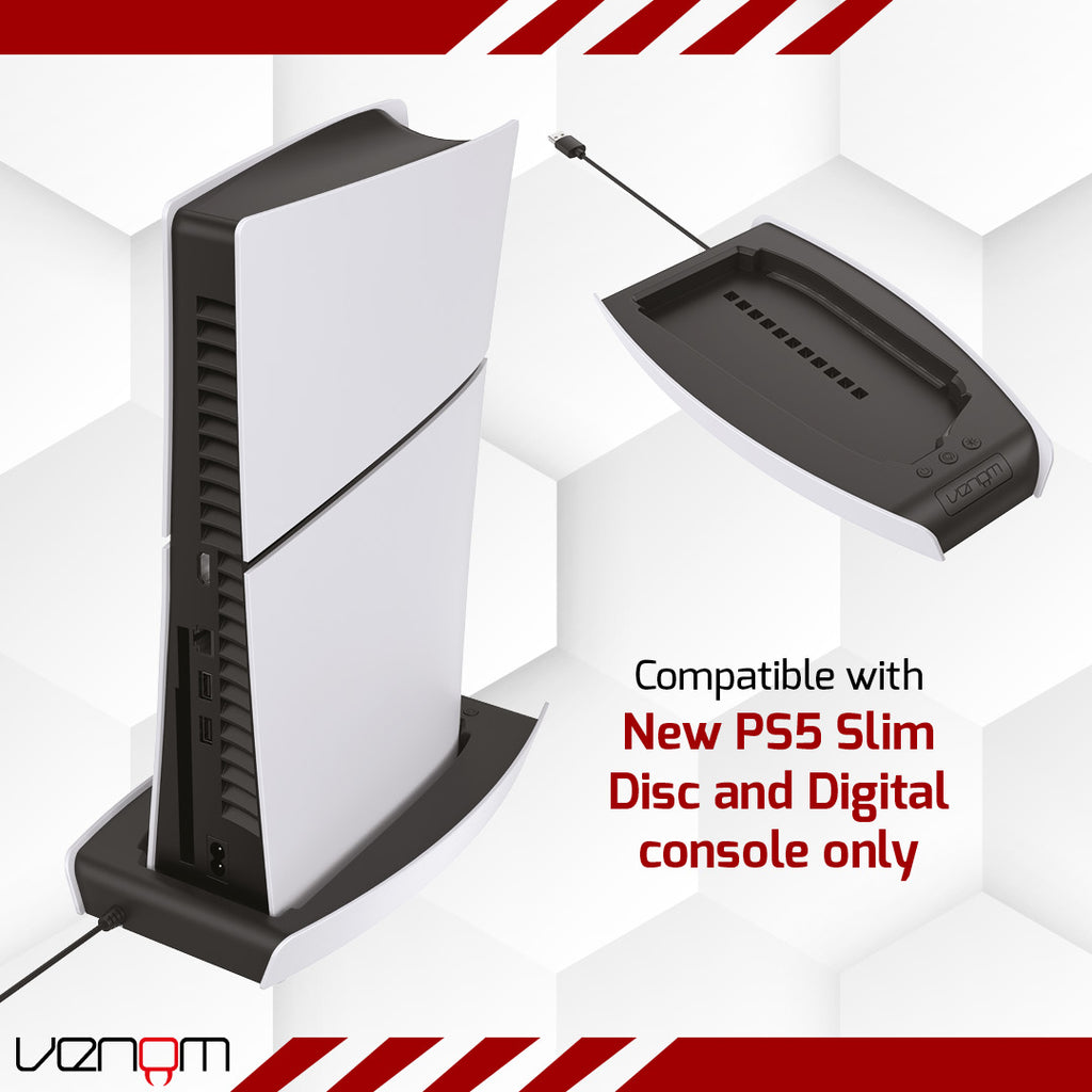Venom Color Change LED RGB Stand for PS5 Slim VS5019