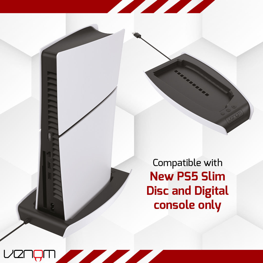 Venom Color Change LED RGB Stand for PS5 Slim VS5019