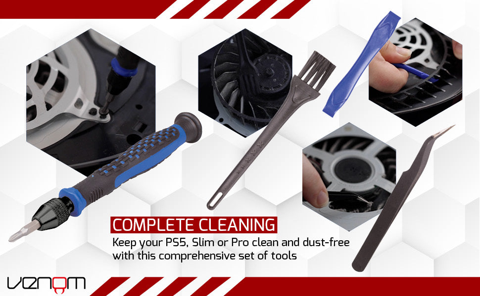 Venom PS5 Cleaning and Maintenance Screwdriver Tool Kit (PS5, Slim and Pro)