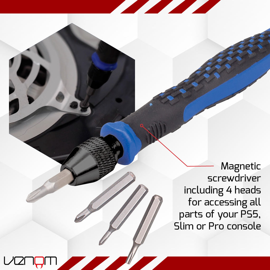 Venom PS5 Cleaning and Maintenance Screwdriver Tool Kit (PS5, Slim and Pro)