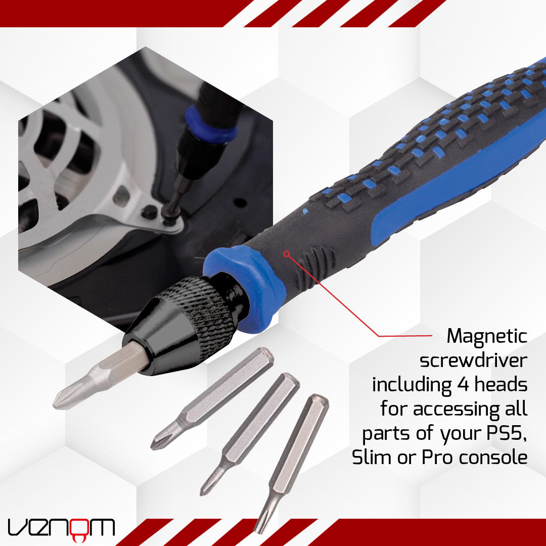Venom PS5 Cleaning and Maintenance Screwdriver Tool Kit (PS5, Slim and Pro)