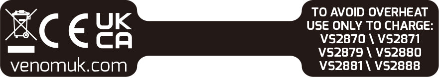 Venom Twin Charging Dock with 2 x Rechargeable Battery Packs - Black (Xbox)